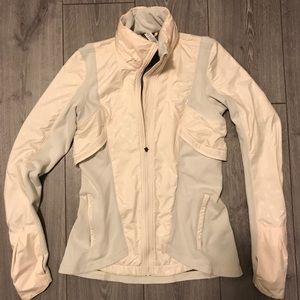 Cream Lululemon jacket - size 4